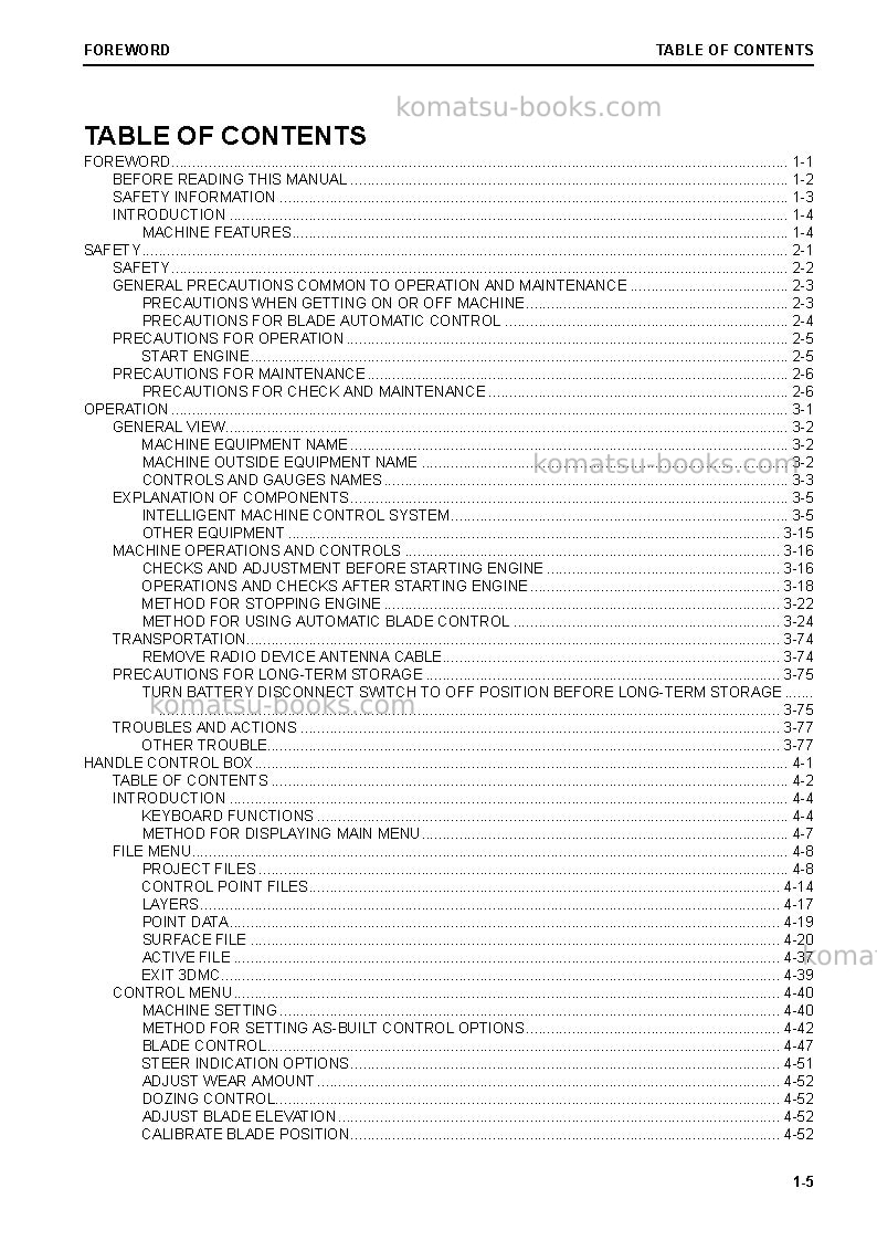 Komatsu d39pxi-24jpn Operation manual cover Page 6 Komatsu d39pxi-24jpn Operation manual cover Page 6