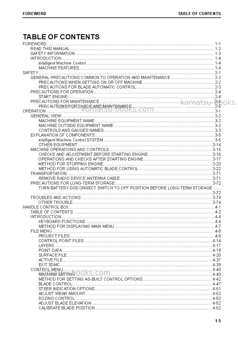 Komatsu d39exi-24jpn Operation manual cover Page 6 Komatsu d39exi-24jpn Operation manual cover Page 6