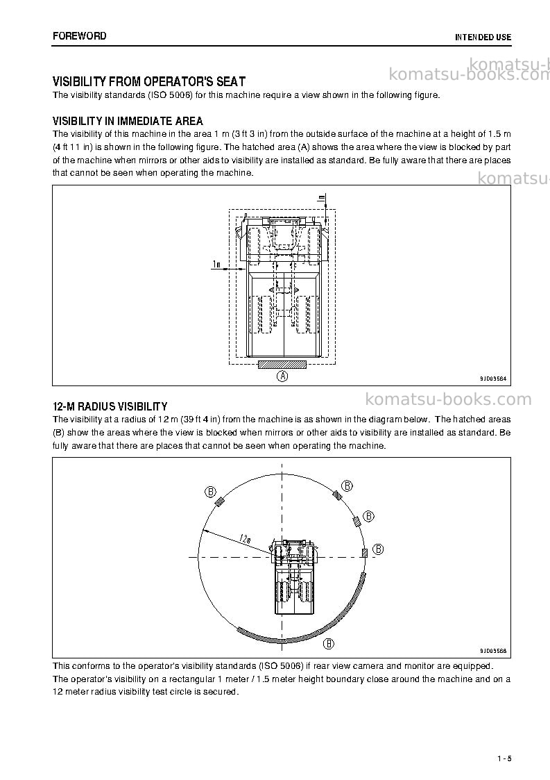 Komatsu hd465-7jpn-e0 Operation manual cover Page 6 Komatsu hd465-7jpn-e0 Operation manual cover Page 6