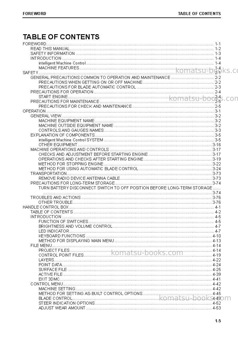 Komatsu d51exi-24jpn Operation manual cover Page 6 Komatsu d51exi-24jpn Operation manual cover Page 6