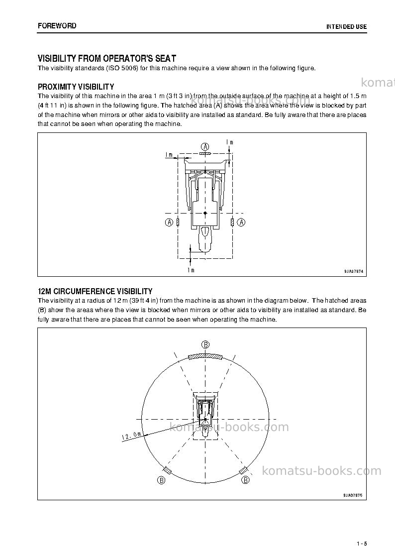 Komatsu d85px-15jpn-e0 Operation manual cover Page 6