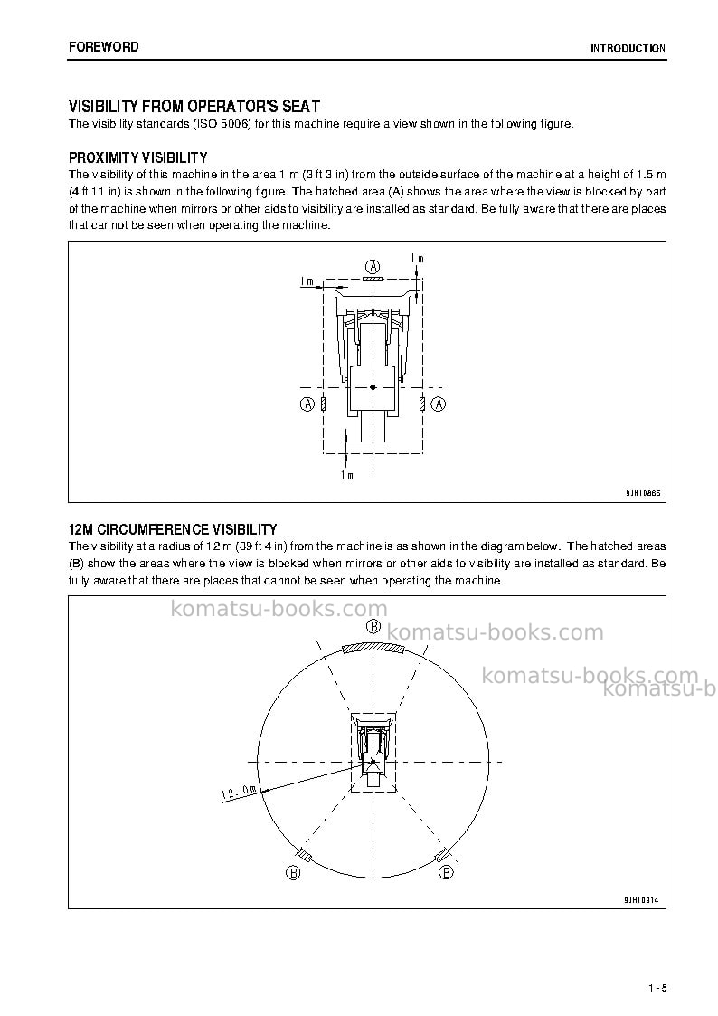 Komatsu d475asd-5jpn-e0, super dozer Operation manual cover Page 6 Komatsu d475asd-5jpn-e0, super dozer Operation manual cover Page 6