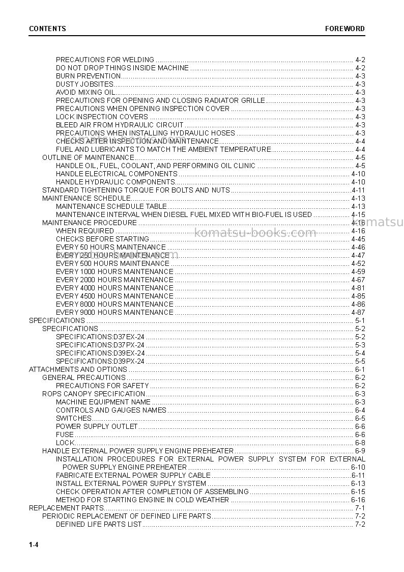 Komatsu d37ex-24jpn-gateway function controller Operation manual cover Page 6 Komatsu d37ex-24jpn-gateway function controller Operation manual cover Page 6