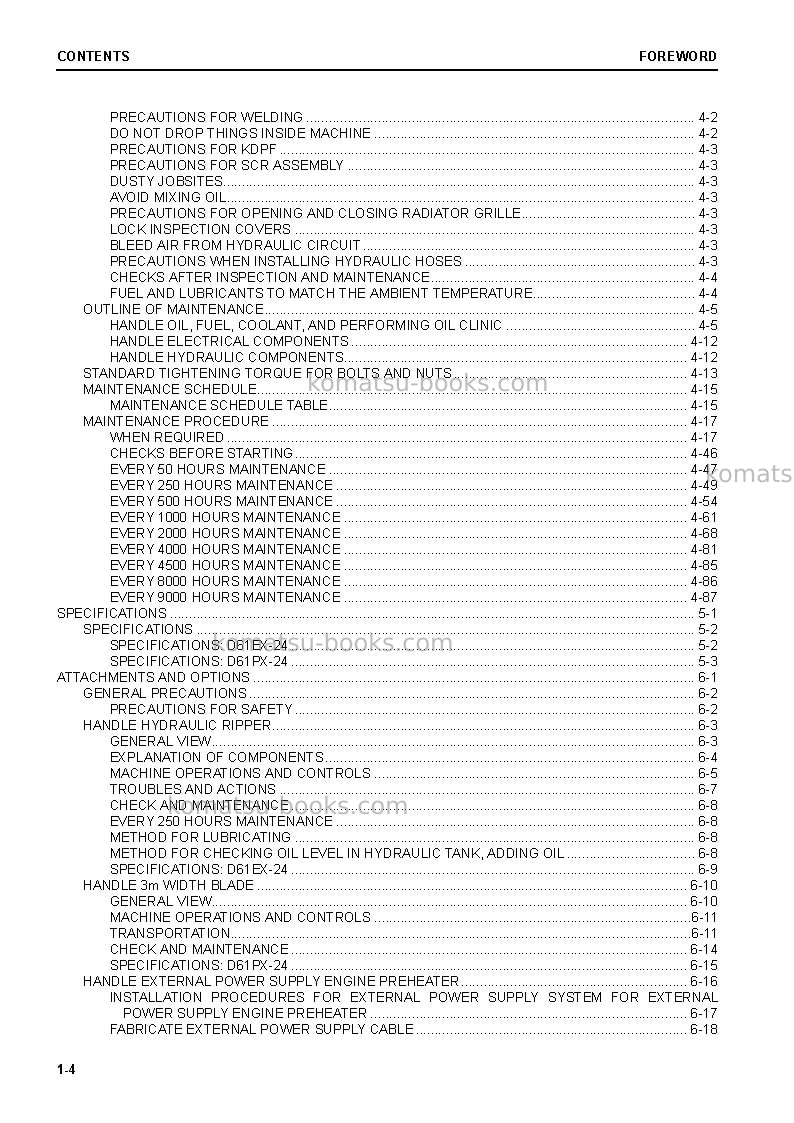 Komatsu d61ex-24jpn-gateway function controller Operation manual cover Page 6 Komatsu d61ex-24jpn-gateway function controller Operation manual cover Page 6