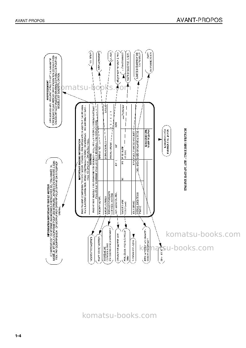 Komatsu d475asd-5jpn-e0, super dozer Manuel d'utilisation couverture Page 6 Komatsu d475asd-5jpn-e0, super dozer Manuel d'utilisation couverture Page 6