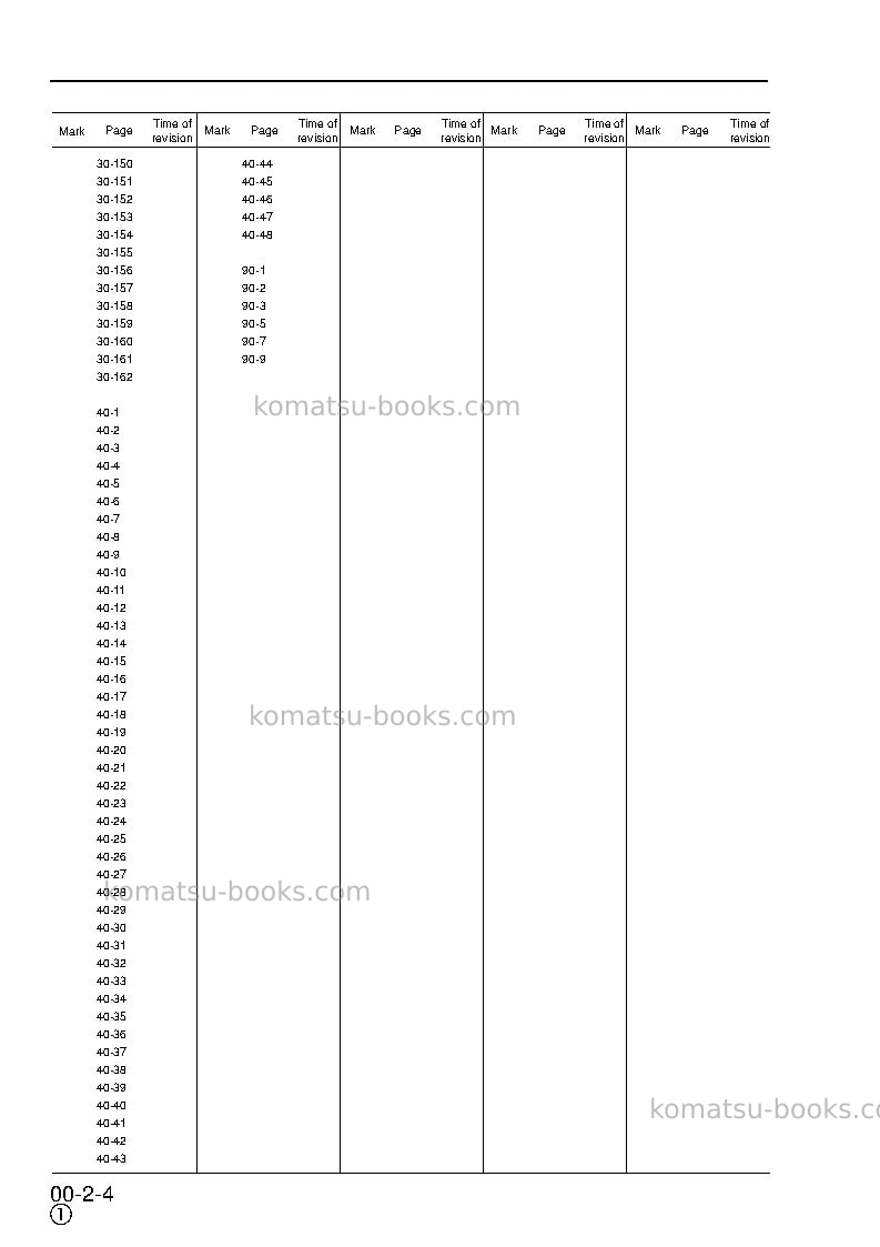 Komatsu pc450lc-6gbr-k Repair & maintenance cover Page 6 Komatsu pc450lc-6gbr-k Repair & maintenance cover Page 6