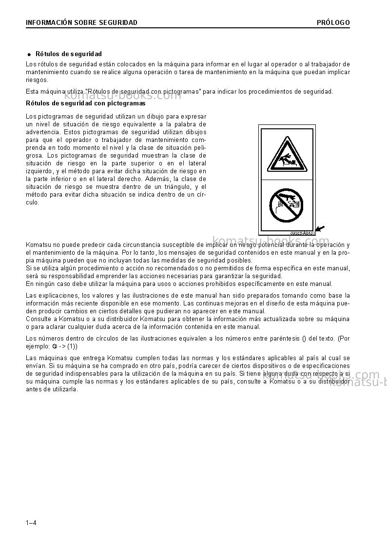 Komatsu pc228uslc-10gbr Manual de operación cover Page 6