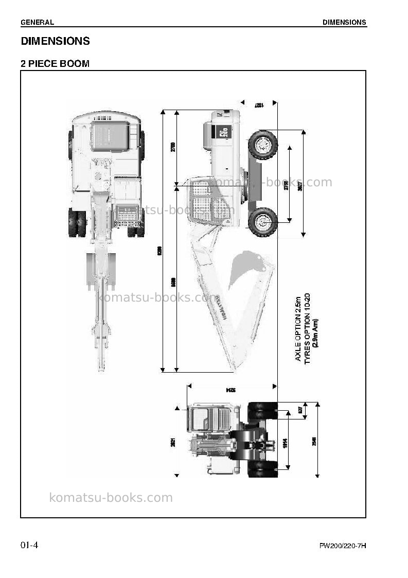Komatsu pw220-7deu Repair & maintenance cover Page 6 Komatsu pw220-7deu Repair & maintenance cover Page 6