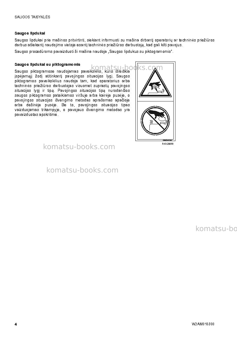 Komatsu sk714-5ita-/ Operation manual cover Page 6 Komatsu sk714-5ita-/ Operation manual cover Page 6