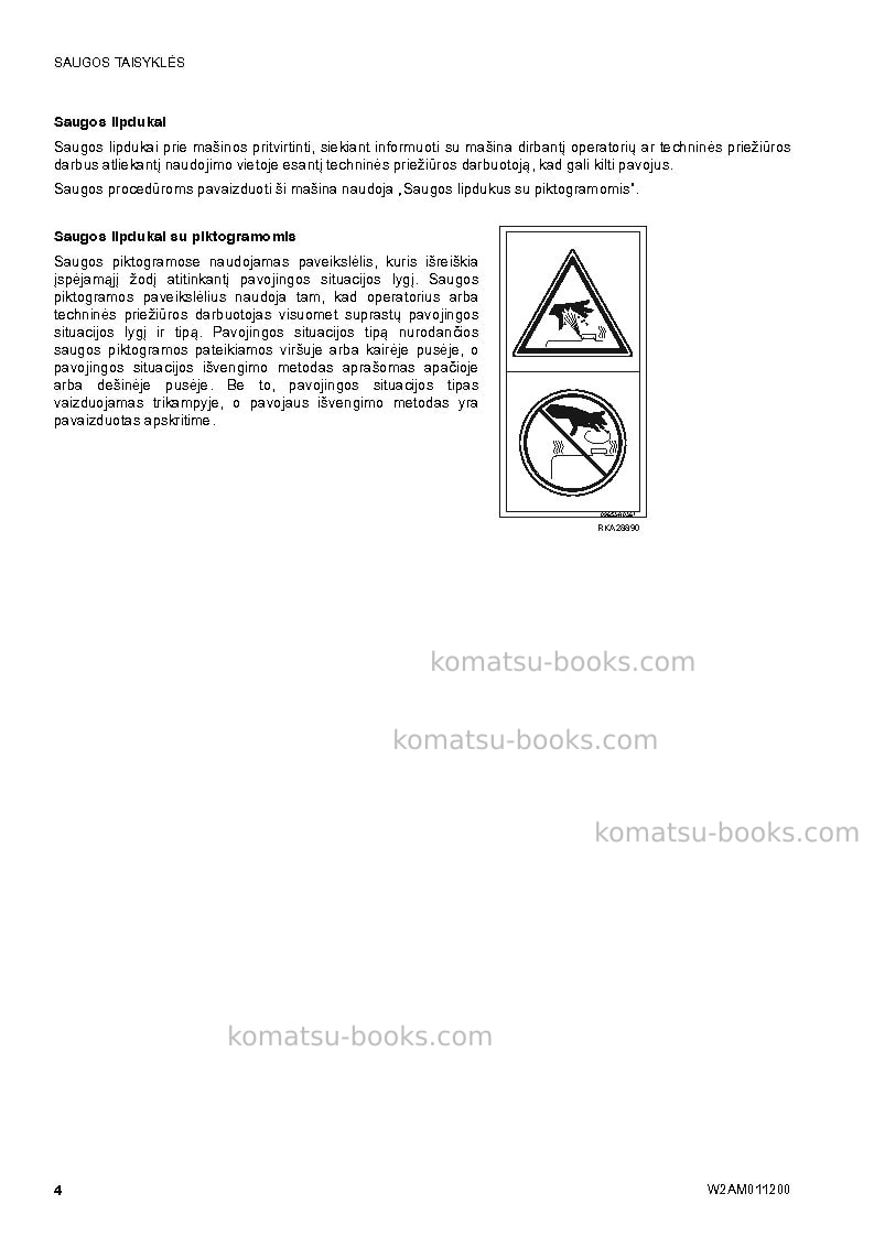 Komatsu ck30-1ita Operation manual cover Page 6 Komatsu ck30-1ita Operation manual cover Page 6