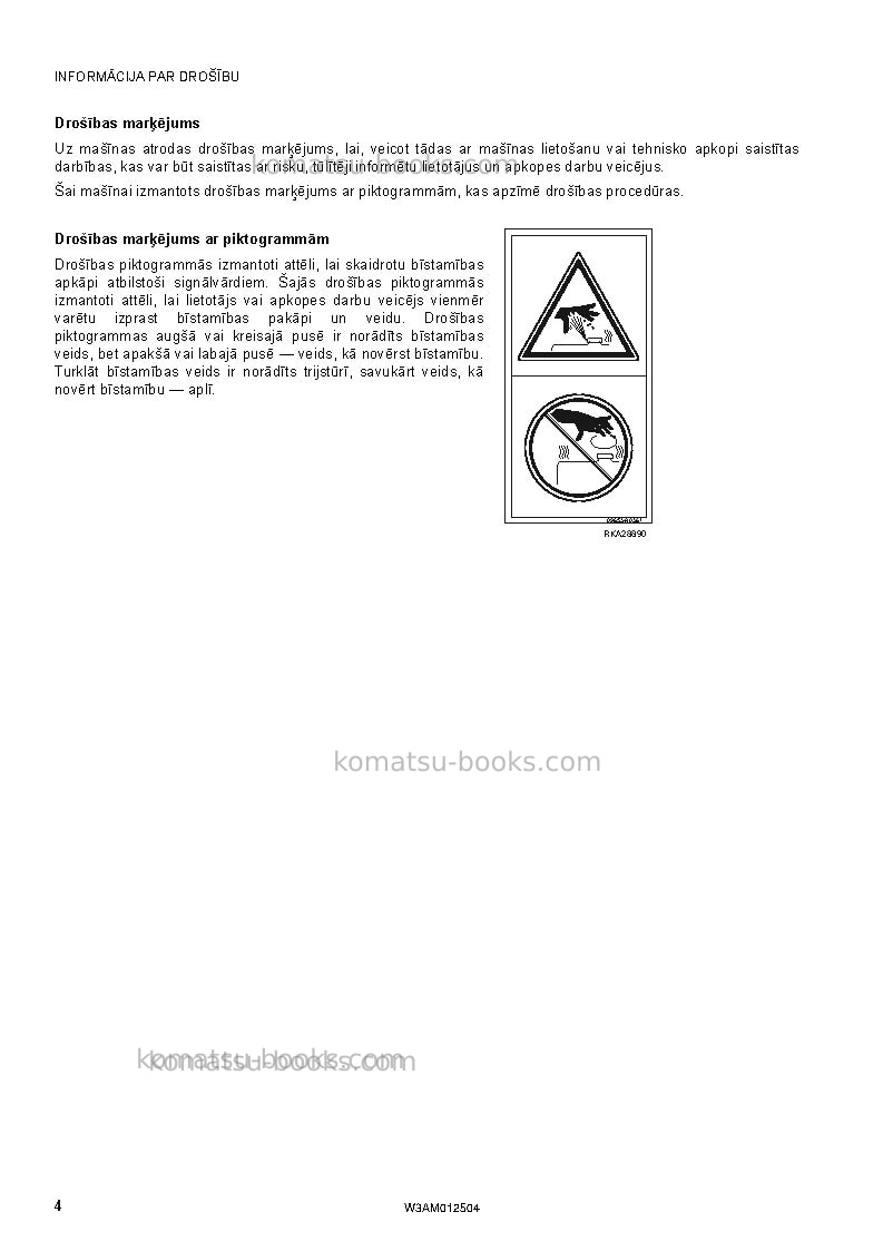 Komatsu pc26mr-3ita Operation manual cover Page 6