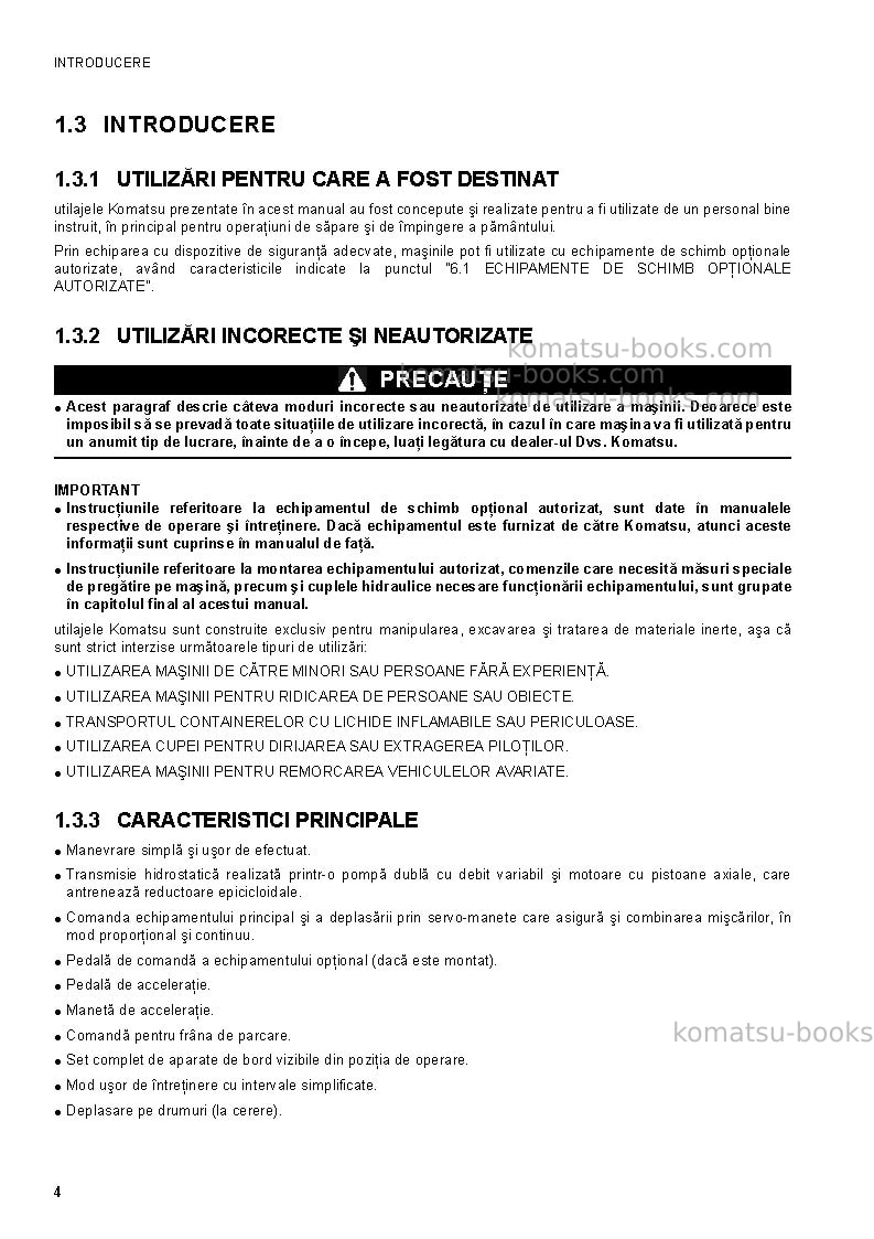 Komatsu ck20-1ita Operation manual cover Page 6 Komatsu ck20-1ita Operation manual cover Page 6