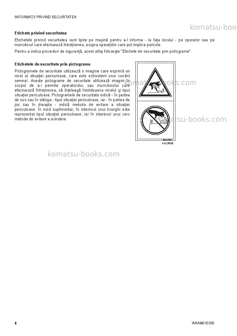 Komatsu sk714-5ita-/ Operation manual cover Page 6