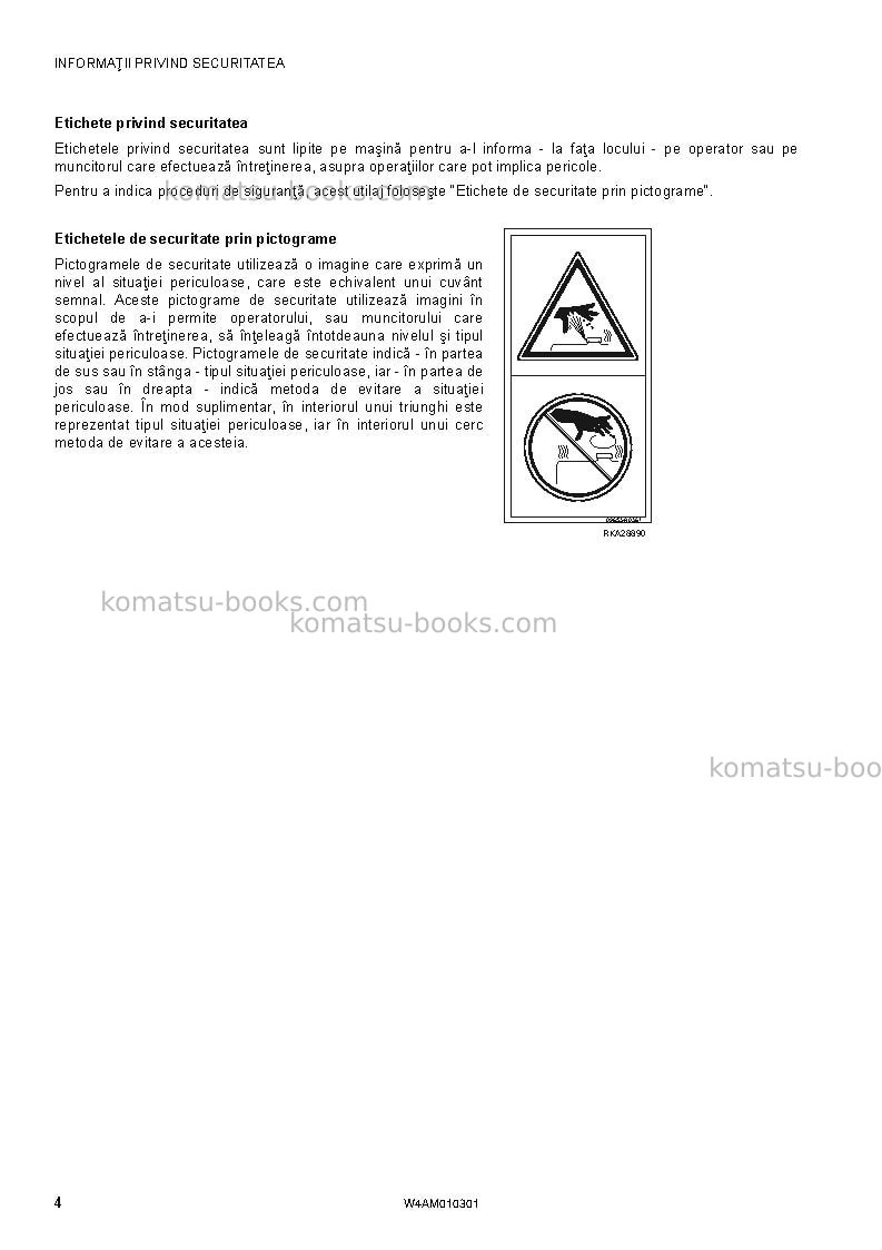 Komatsu sk714-5ita-/ Operation manual cover Page 6