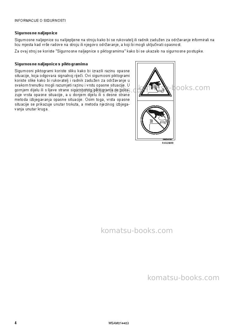 Komatsu pc55mr-3ita Operation manual cover Page 6