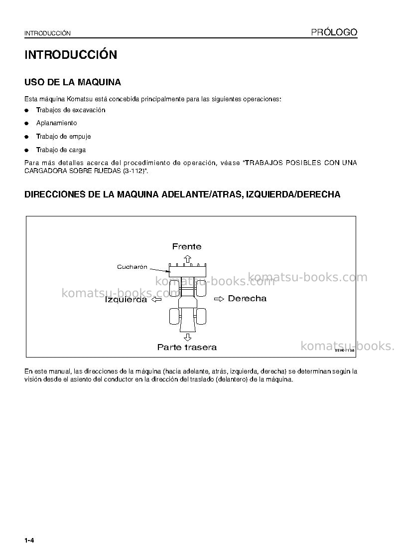 Komatsu wa900-3jpn-e0 Manual de operación cover Page 6