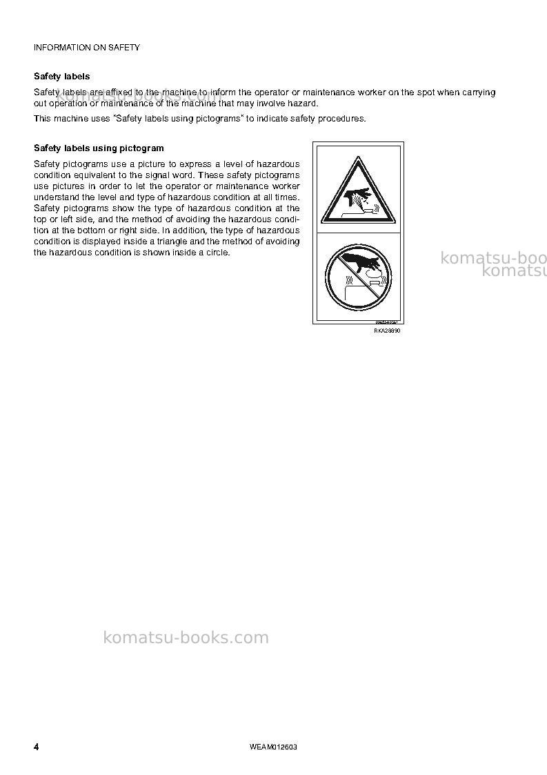Komatsu pc45mr-3ita Operation manual cover Page 6