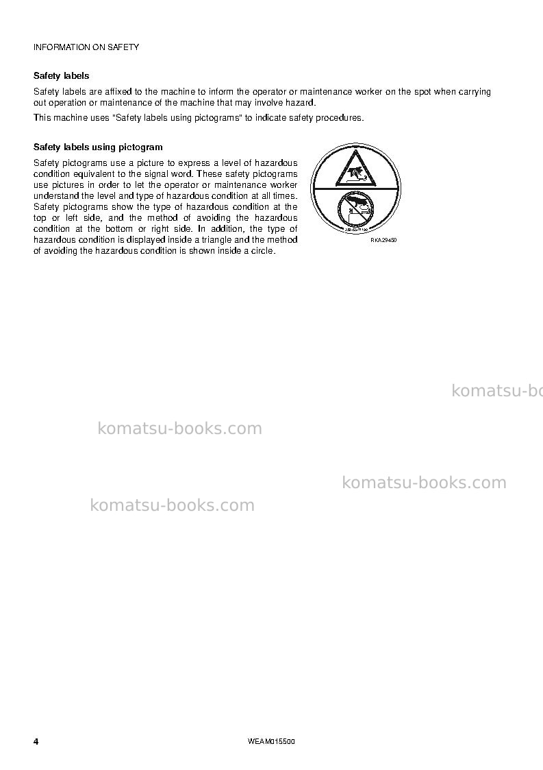 Komatsu wb97s-5ita-tier 3 Operation manual cover Page 6 Komatsu wb97s-5ita-tier 3 Operation manual cover Page 6
