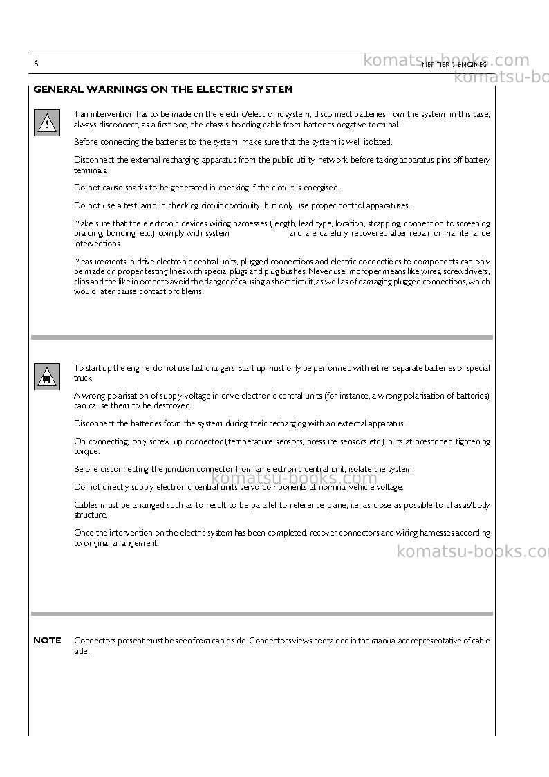 Komatsu saa4d104e-1ita-engine Repair & maintenance cover Page 6 Komatsu saa4d104e-1ita-engine Repair & maintenance cover Page 6