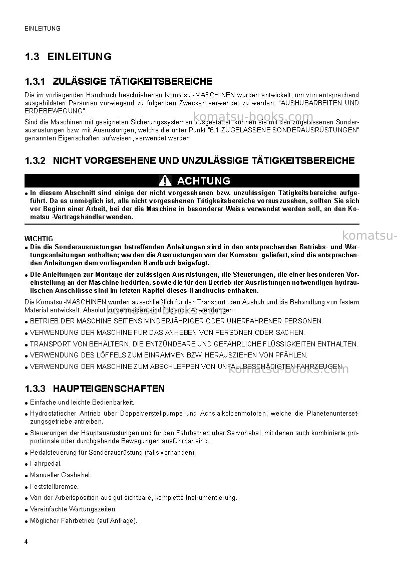 Komatsu ck25-1ita Betriebsanleitung Titelseite Seite 6 Komatsu ck25-1ita Betriebsanleitung Titelseite Seite 6
