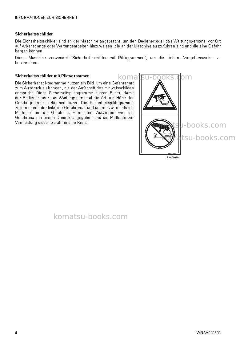Komatsu sk714-5ita-/ Betriebsanleitung Titelseite Seite 6 Komatsu sk714-5ita-/ Betriebsanleitung Titelseite Seite 6