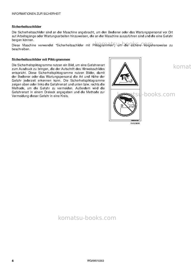Komatsu sk714-5ita-/ Betriebsanleitung Titelseite Seite 6 Komatsu sk714-5ita-/ Betriebsanleitung Titelseite Seite 6