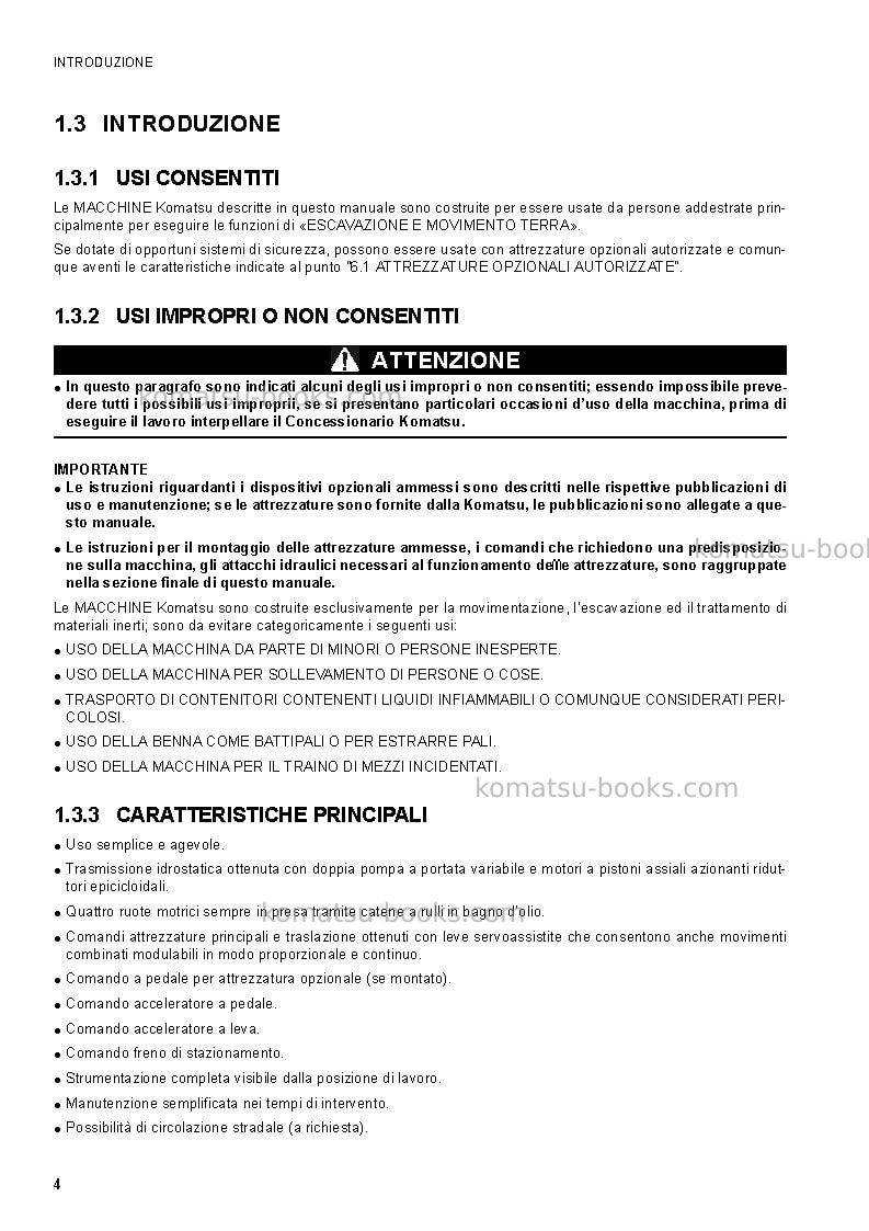 Komatsu sk1020-5ita Manuale operativo copertina Pagina 6