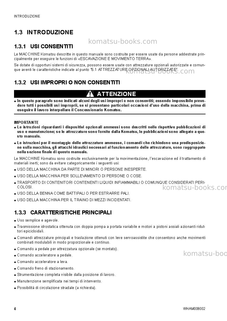 Komatsu ck35-1ita Manuale operativo copertina Pagina 6