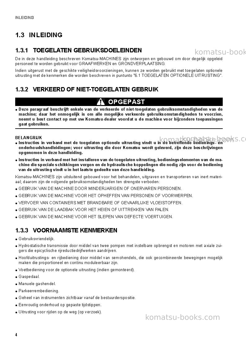 Komatsu ck35-1ita Operation manual cover Page 6