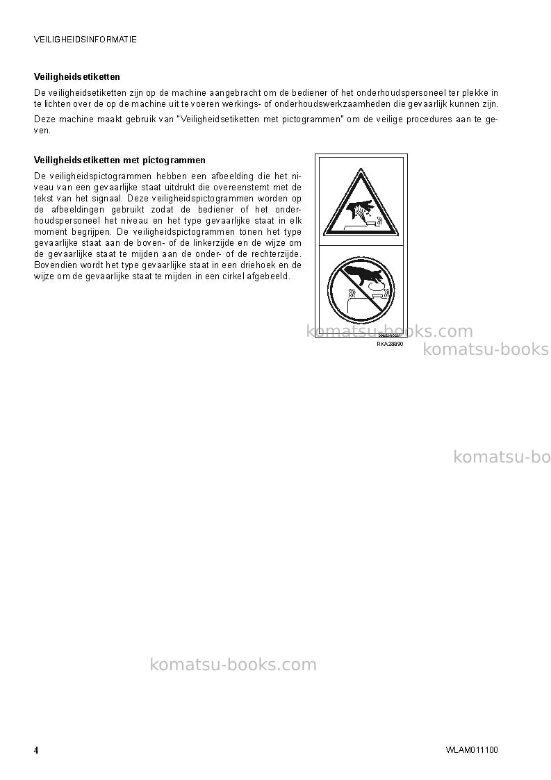 Komatsu ck25-1ita Operation manual cover Page 6 Komatsu ck25-1ita Operation manual cover Page 6
