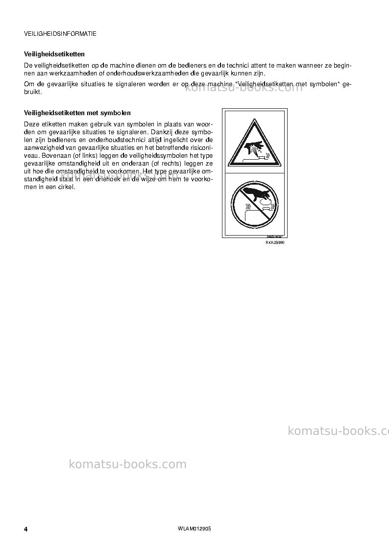 Komatsu pc80mr-3ita Operation manual cover Page 6 Komatsu pc80mr-3ita Operation manual cover Page 6