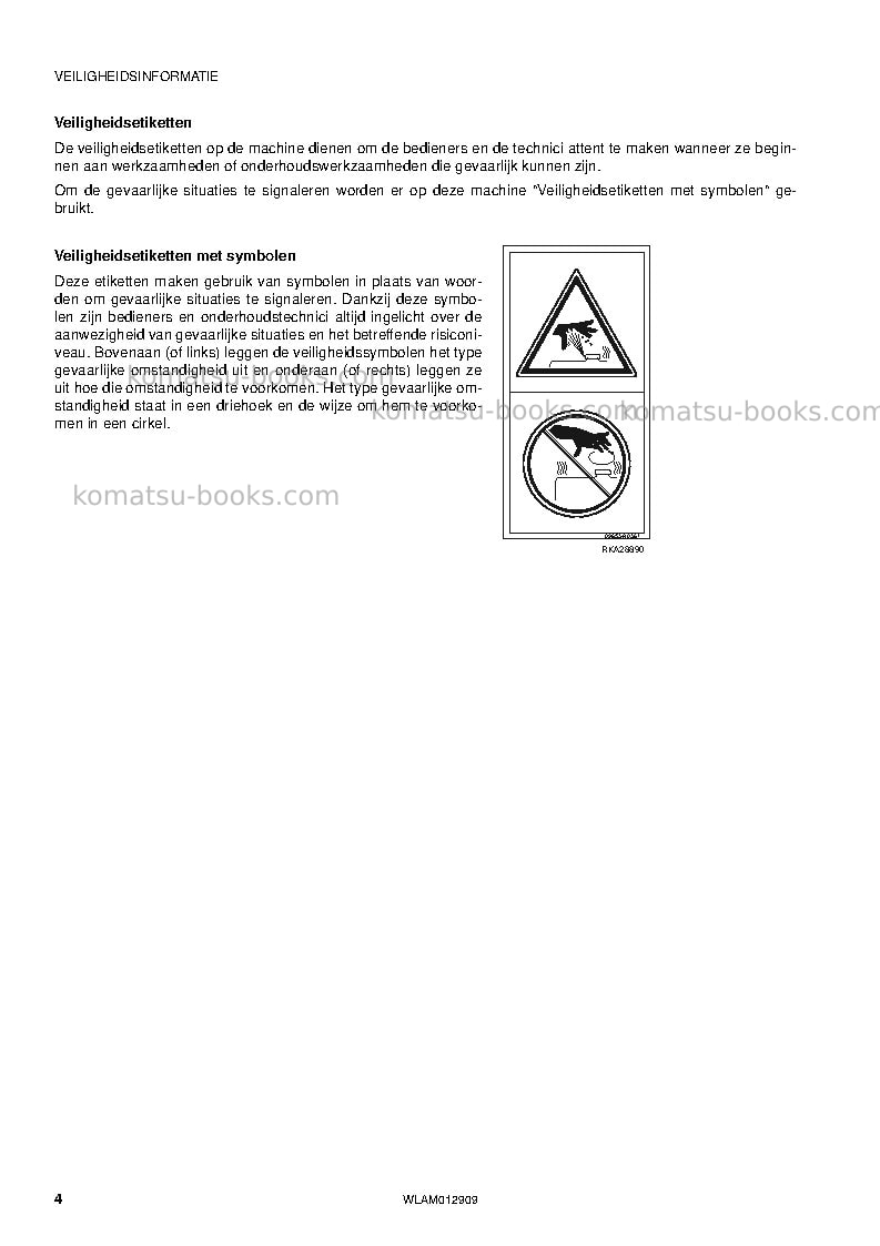 Komatsu pc80mr-3ita Operation manual cover Page 6 Komatsu pc80mr-3ita Operation manual cover Page 6