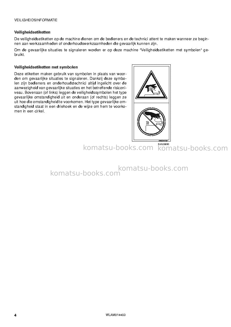 Komatsu pc55mr-3ita Operation manual cover Page 6 Komatsu pc55mr-3ita Operation manual cover Page 6