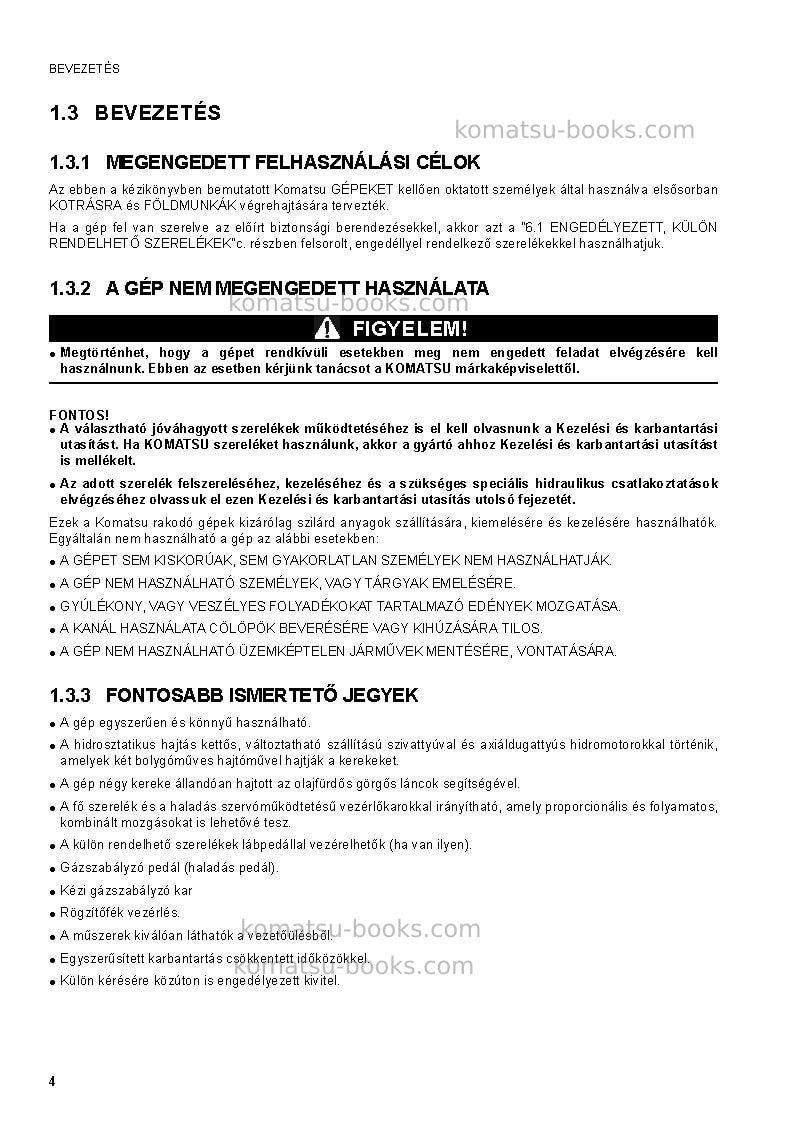 Komatsu sk1020-5ita-turbo Operation manual cover Page 6