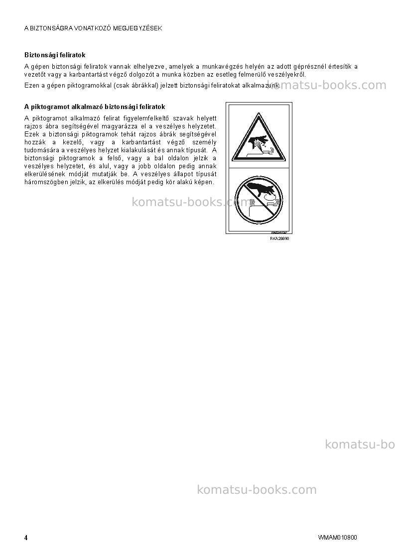Komatsu sk1020-5ita-turbo Operation manual cover Page 6