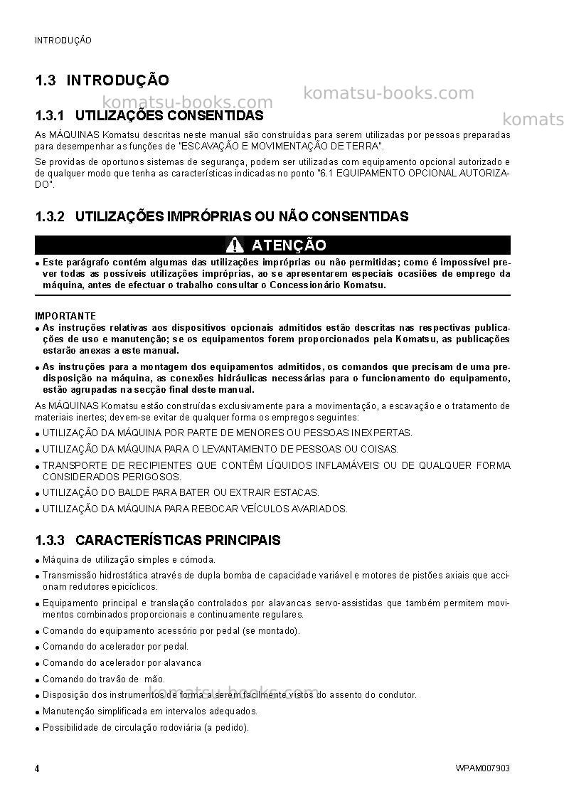 Komatsu ck25-1ita Manual de operação capa Página 6