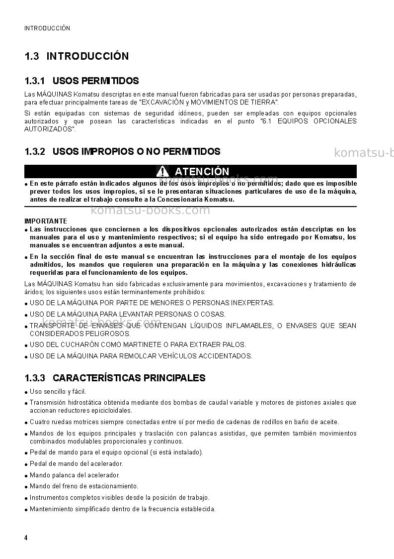 Komatsu sk1026-5ita Manual de operación cover Page 6