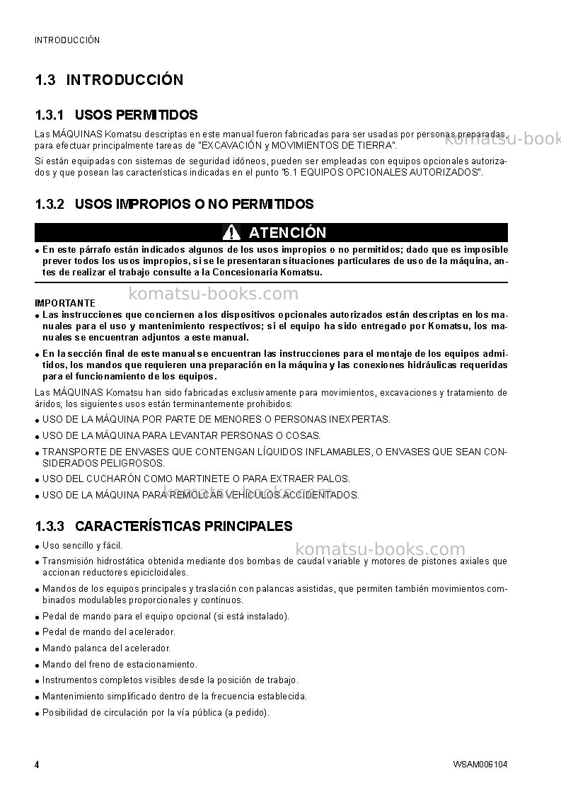 Komatsu ck20-1ita Manual de operación cover Page 6