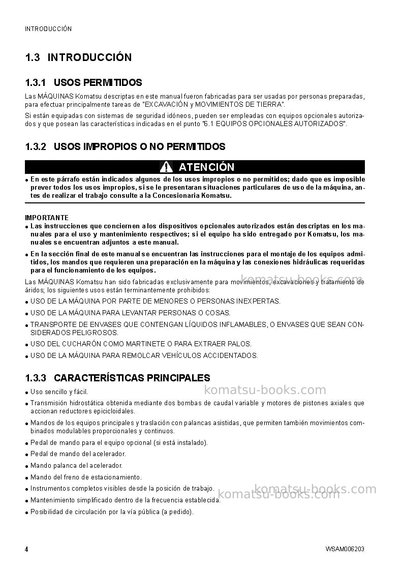Komatsu ck30-1ita Manual de operación cover Page 6 Komatsu ck30-1ita Manual de operación cover Page 6