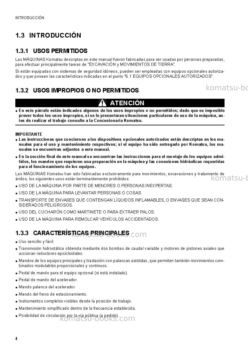 Komatsu ck35-1ita Manual de operación cover Page 6
