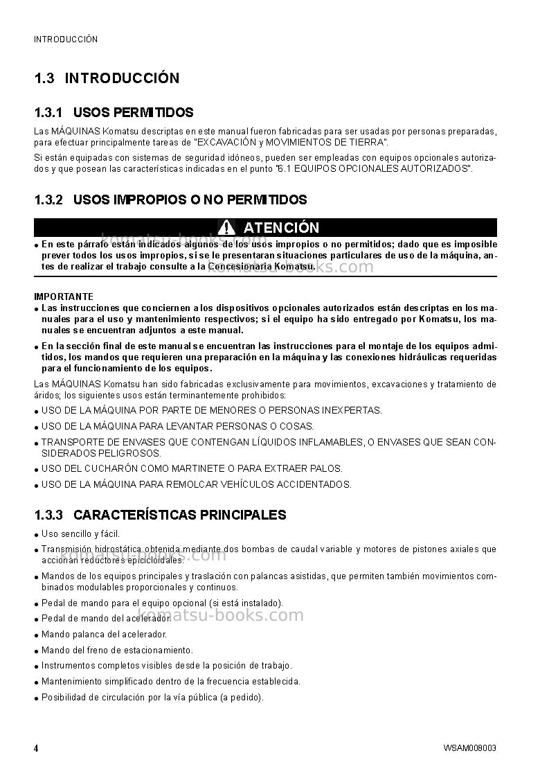 Komatsu ck35-1ita Manual de operación cover Page 6