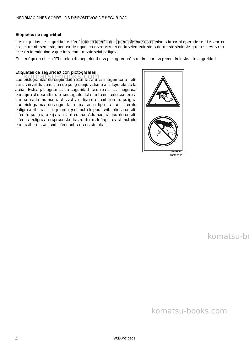 Komatsu sk510-5ita Manual de operación cover Page 6