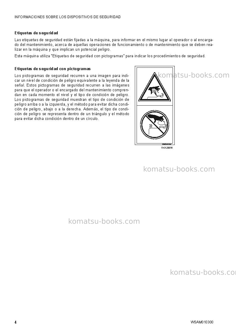 Komatsu sk714-5ita-/ Manual de operación cover Page 6 Komatsu sk714-5ita-/ Manual de operación cover Page 6
