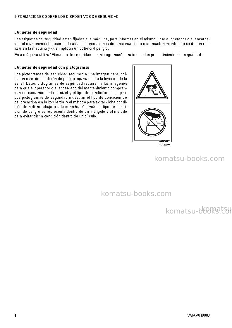 Komatsu sk1020-5ita-turbo Manual de operación cover Page 6