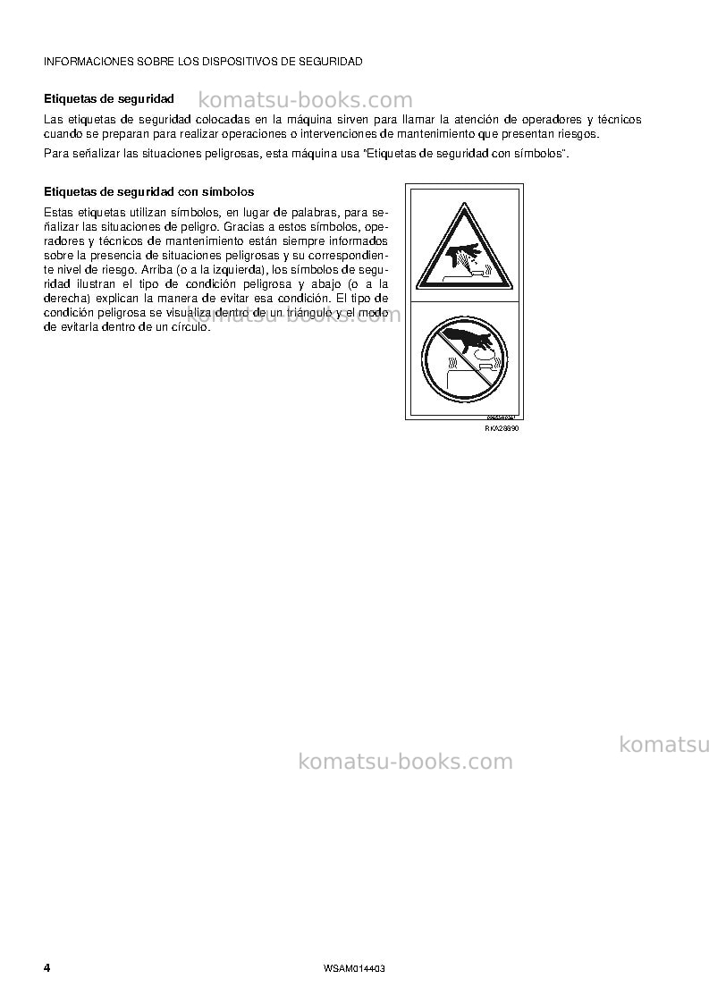 Komatsu pc55mr-3ita Manual de operación cover Page 6 Komatsu pc55mr-3ita Manual de operación cover Page 6