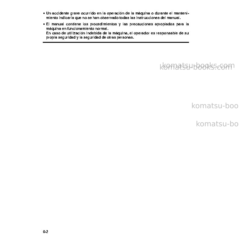 Komatsu pw95-1ita Manual de operación cover Page 6