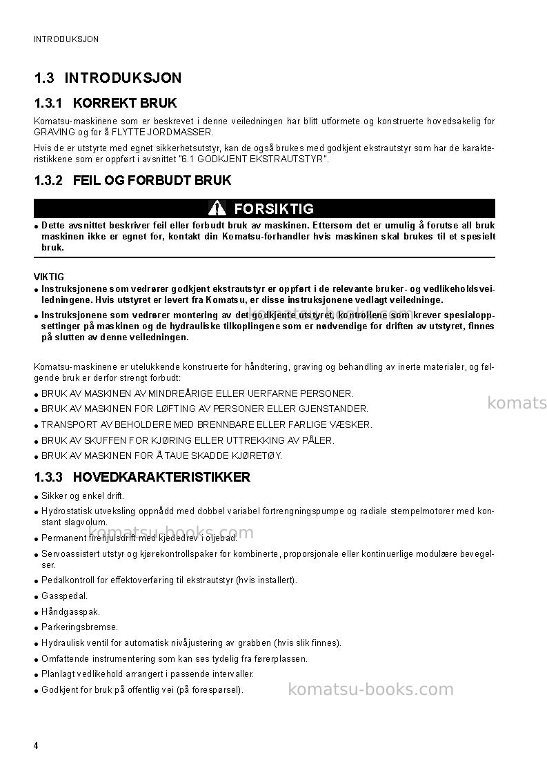 Komatsu sk510-5ita Operation manual cover Page 6