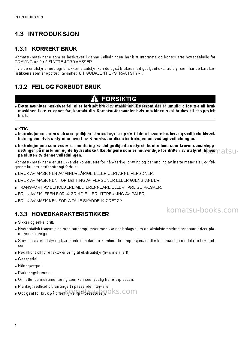Komatsu ck25-1ita Operation manual cover Page 6 Komatsu ck25-1ita Operation manual cover Page 6