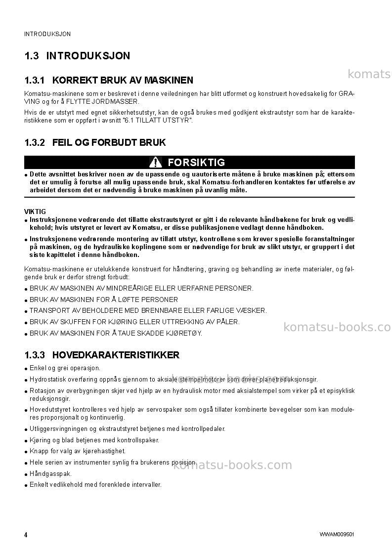 Komatsu pc26mr-3ita Operation manual cover Page 6 Komatsu pc26mr-3ita Operation manual cover Page 6