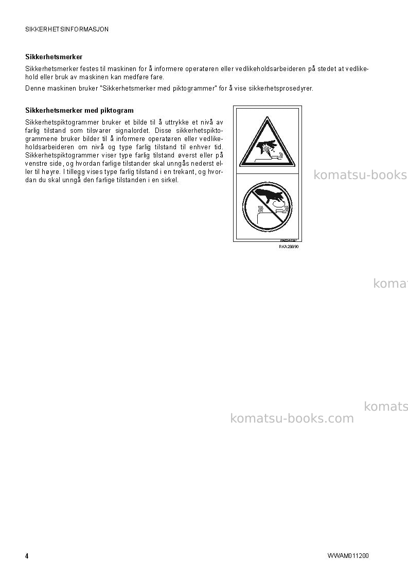 Komatsu ck30-1ita Operation manual cover Page 6